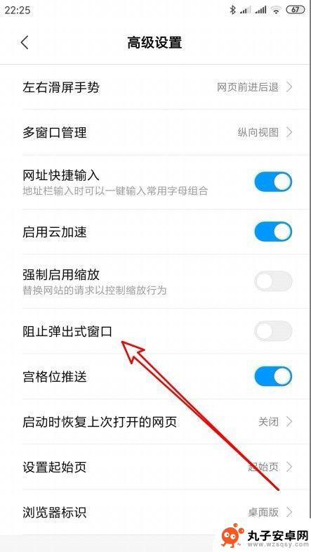 小米手机如何开启弹窗拦截 小米浏览器阻止弹出窗口的设置步骤