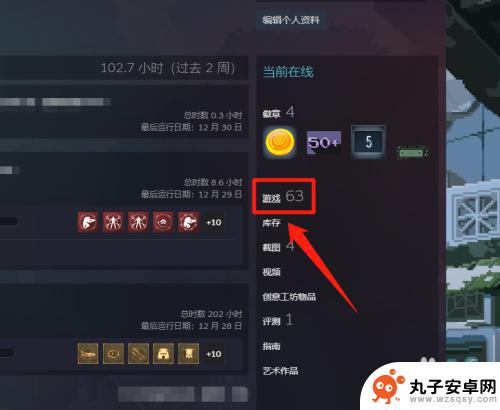 steam游戏运行记录 Steam如何查看最近玩过的游戏