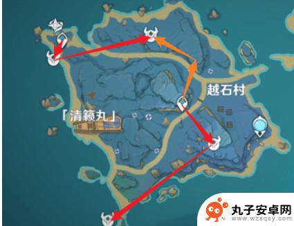 原神浮游干核路线 原神浮游干核采集地点