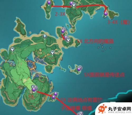 原神卖水晶矿的npc 《原神》魔晶矿采集路线图分享