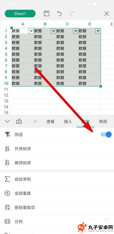 wps文档手机怎么筛选 手机WPS Office表格筛选功能教程