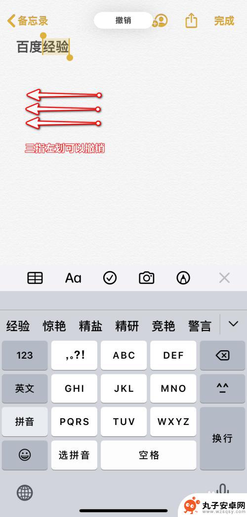 苹果手机撤销快捷 iPhone如何撤销最近的操作